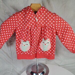 Carter's Orange and White Owl Jacket Size 24 Months
